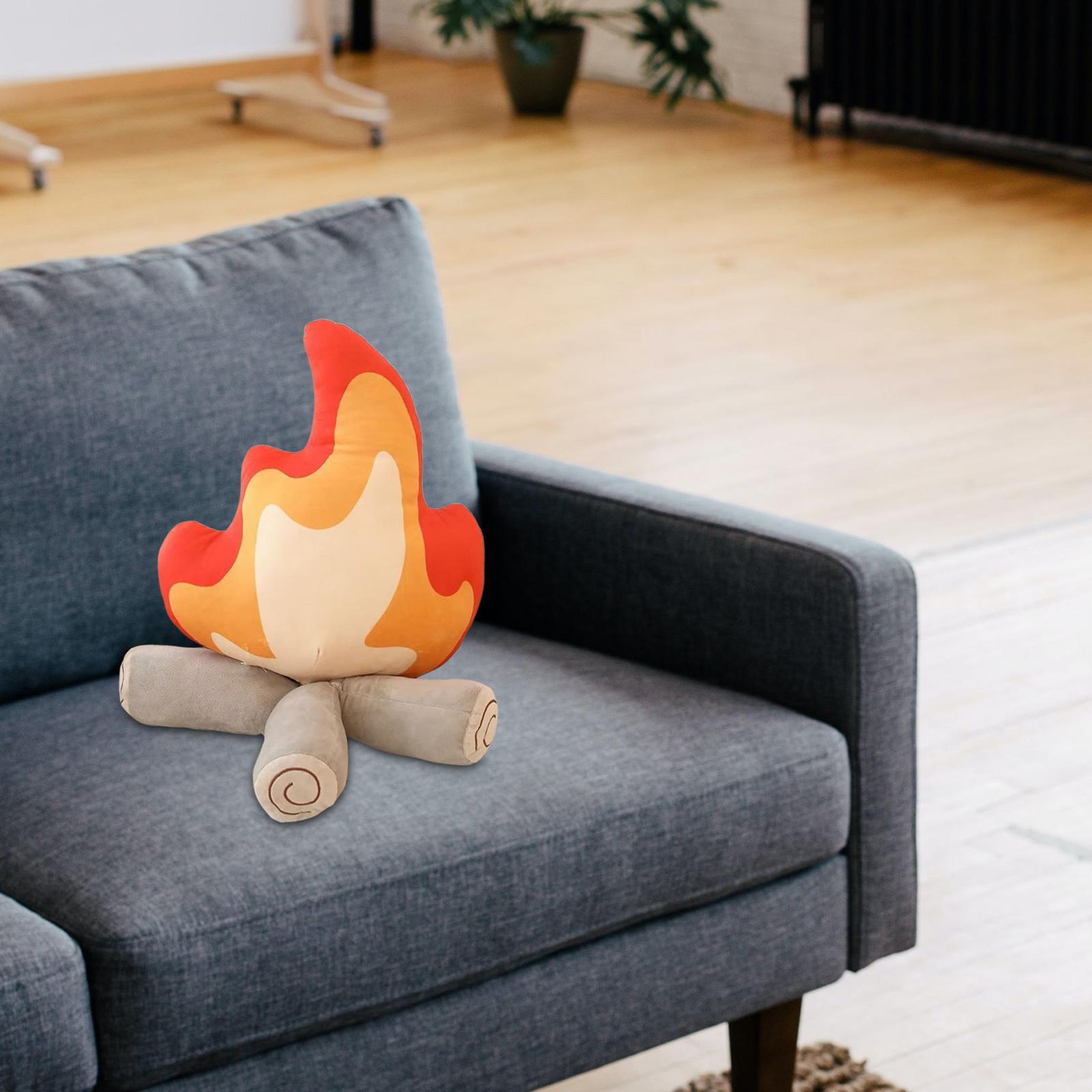 Stuffed Doll Soft Sleeping Pillow Flame Pillow for  Room Birthday Gifts