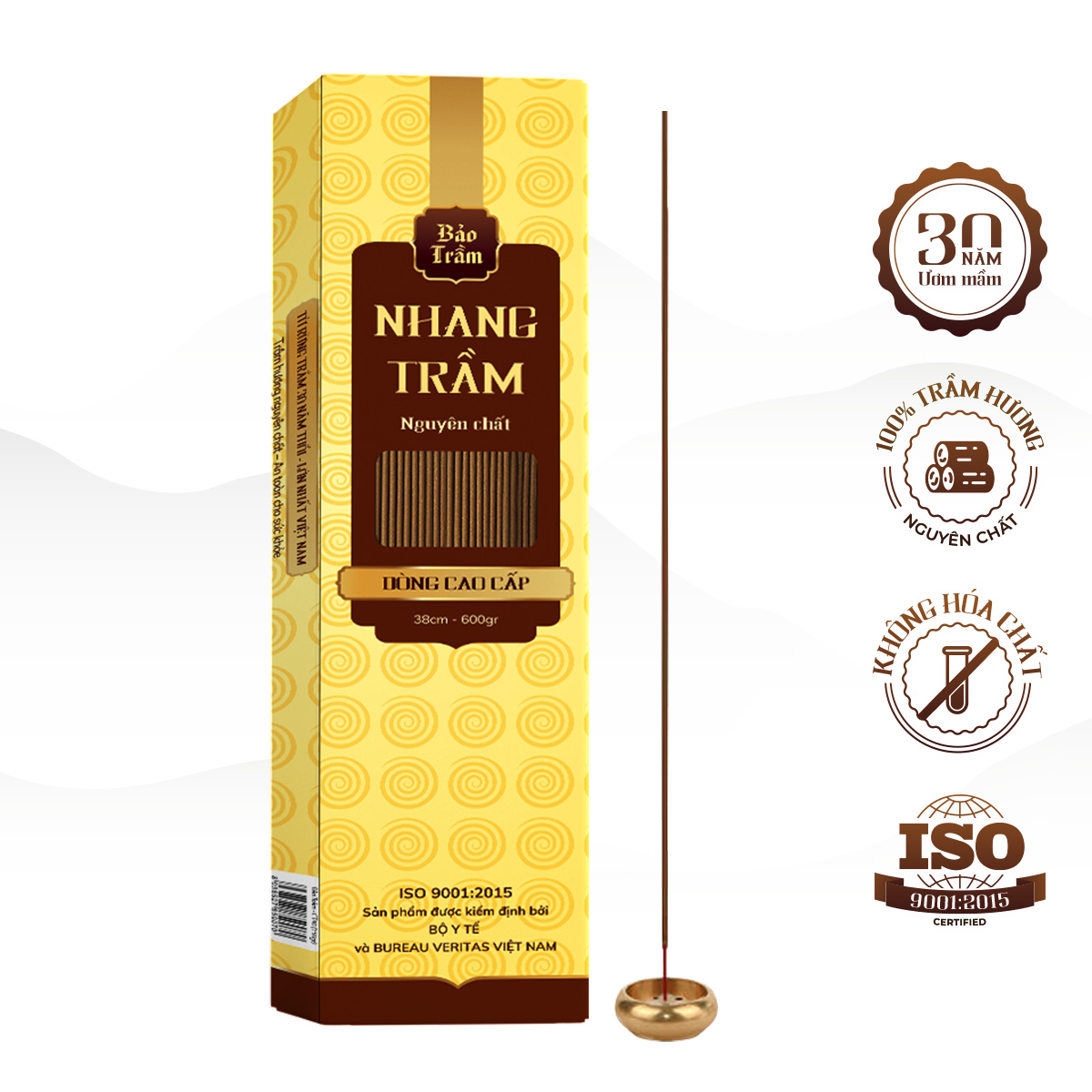 Nhang Trầm Hương Bảo Trầm, Cao Cấp 30cm/ 40cm