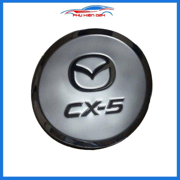 Ốp nắp bình xăng Cx5 2015-2016-2017 mạ crom chống trầy trang trí ô tô