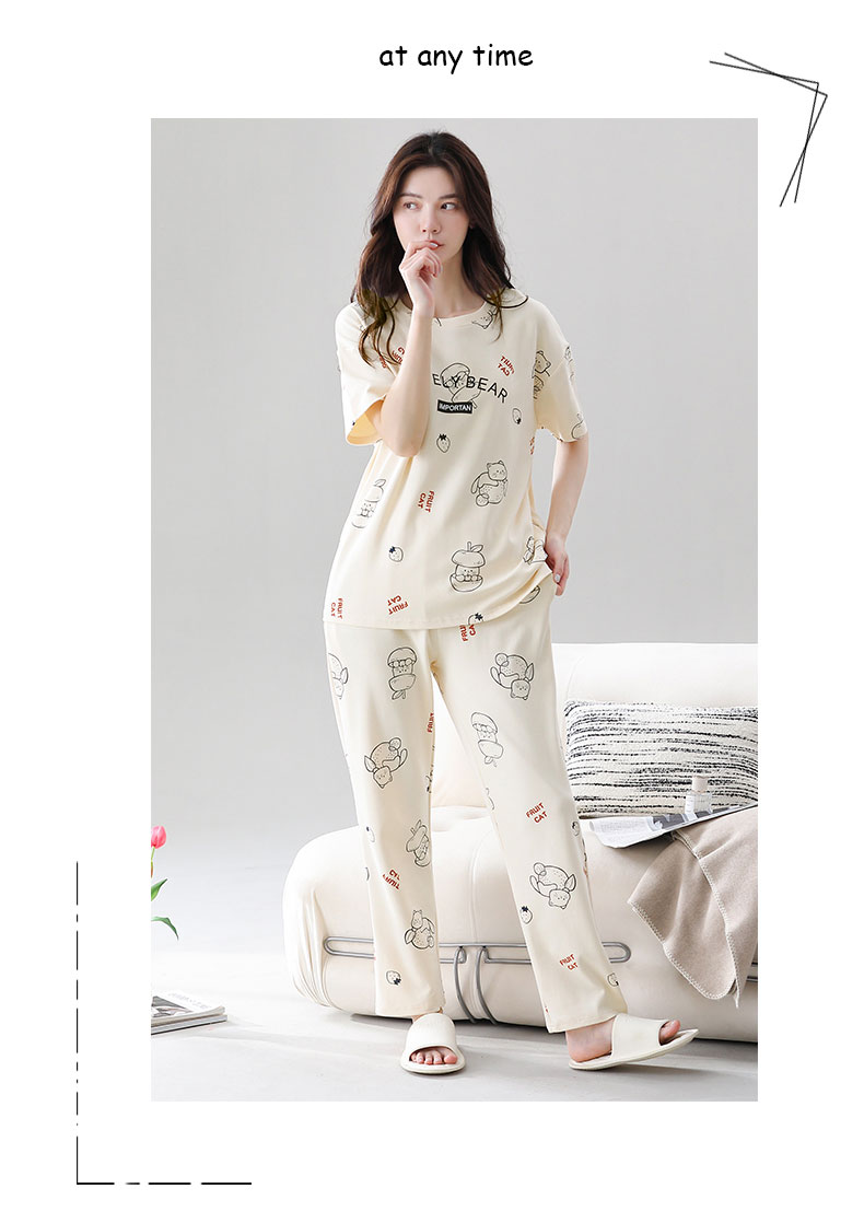 Quần áo mặc nhà cotton 8073