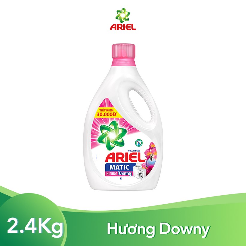 Nước Giặt Ariel Hương Downy Dạng Chai 2.4kg