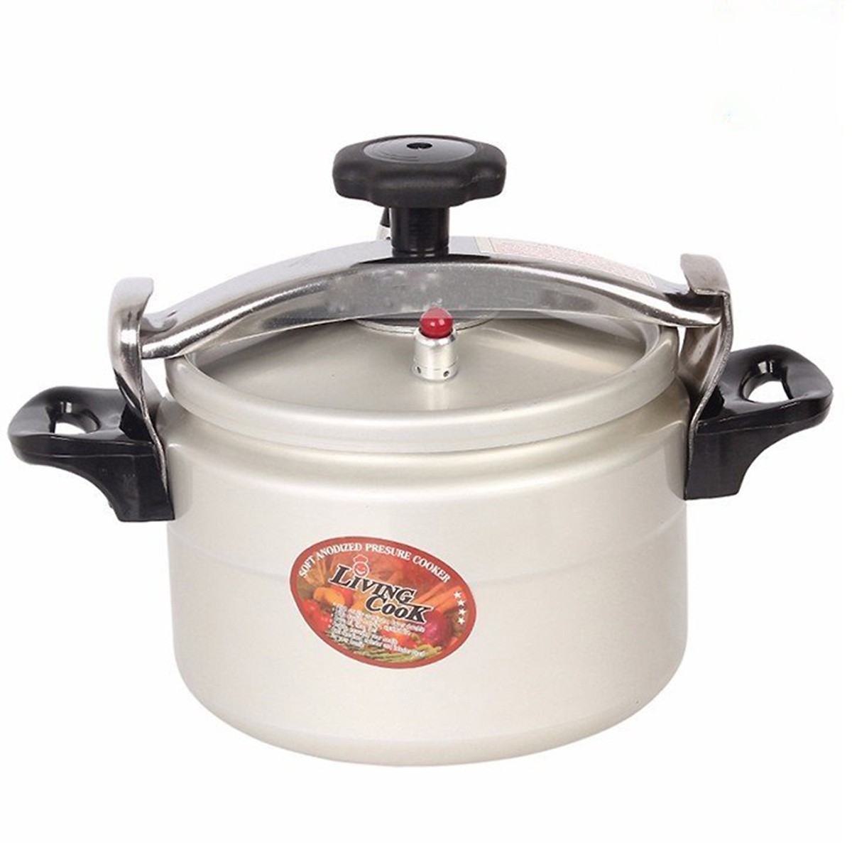 Nồi Áp Suất Cơ Anod Nhôm Đáy Từ Dùng Mọi Bếp Living Cook LC-AS20 (20cm - 4 lít) - Chính Hãng