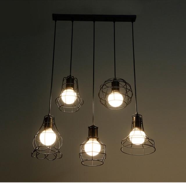 Đèn thả chao sắt, đèn trang trí