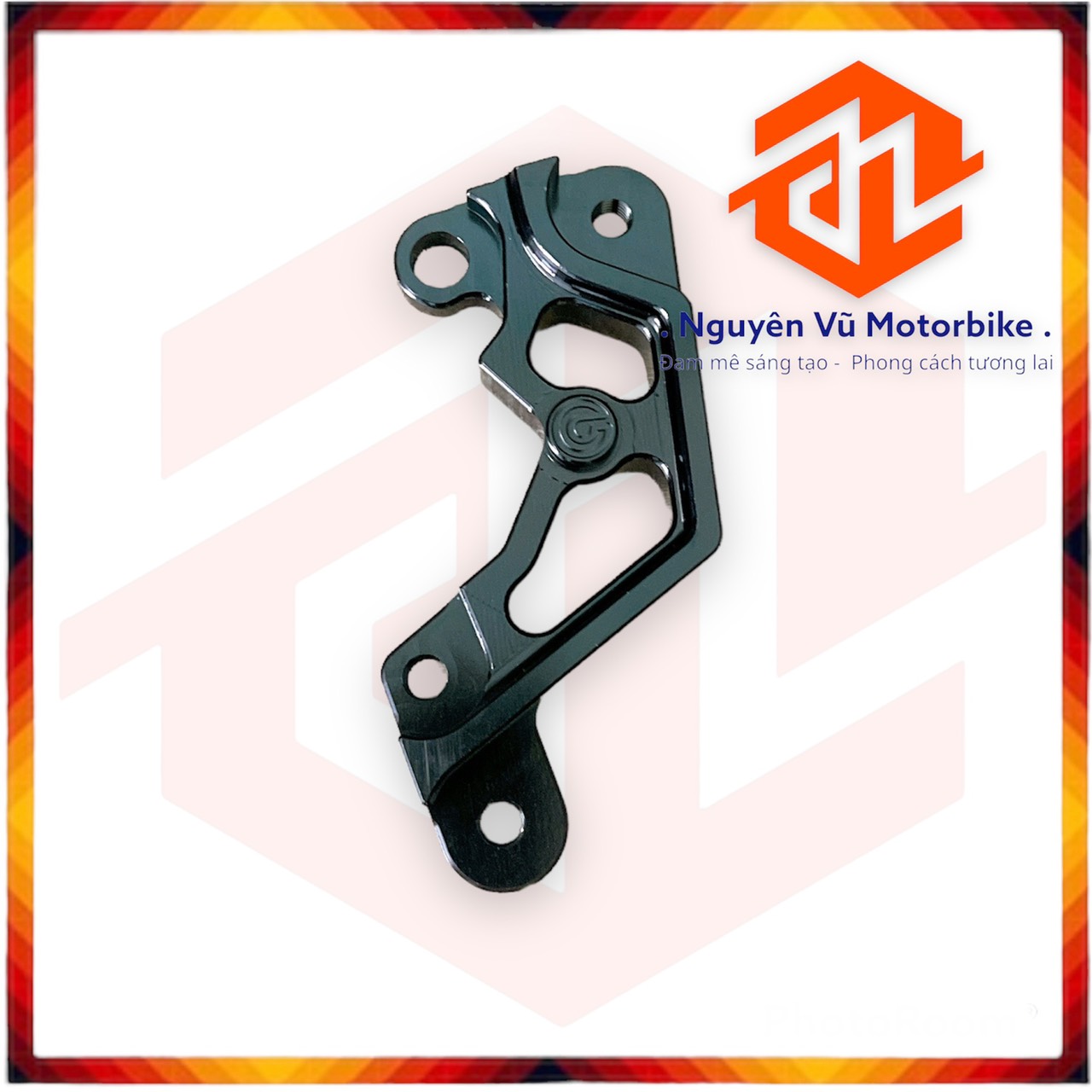 Pass bas trước Winner v1 đĩa 260/267mm heo zin theo xe màu đen