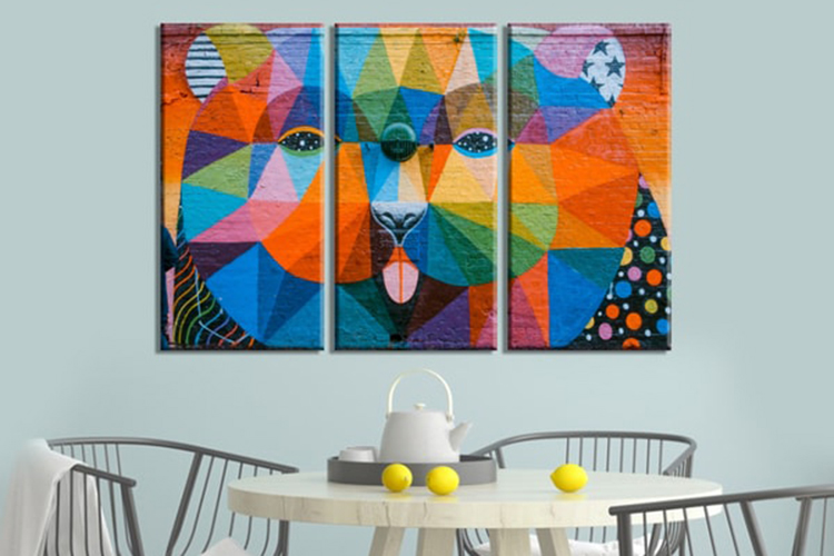 Bộ 3 Tranh Trang Trí "Low Poly" - W310