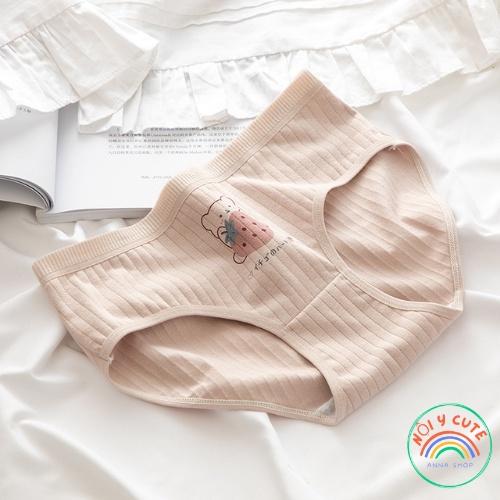 Set 5 quần lót cotton kháng khuẩn cao cấp họa tiết đâu tây dễ thương cute từ 28- 48 Kg Quần chip bé gái size đại