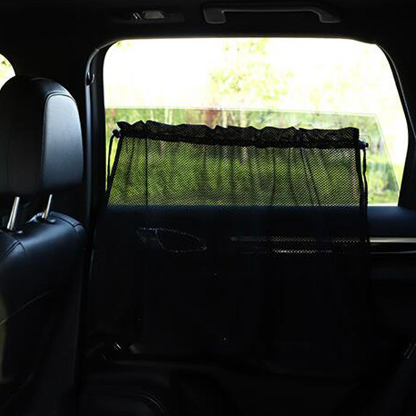 Car Side Window Sun Shade Visor Mesh Sun Visor Cover Side Black
