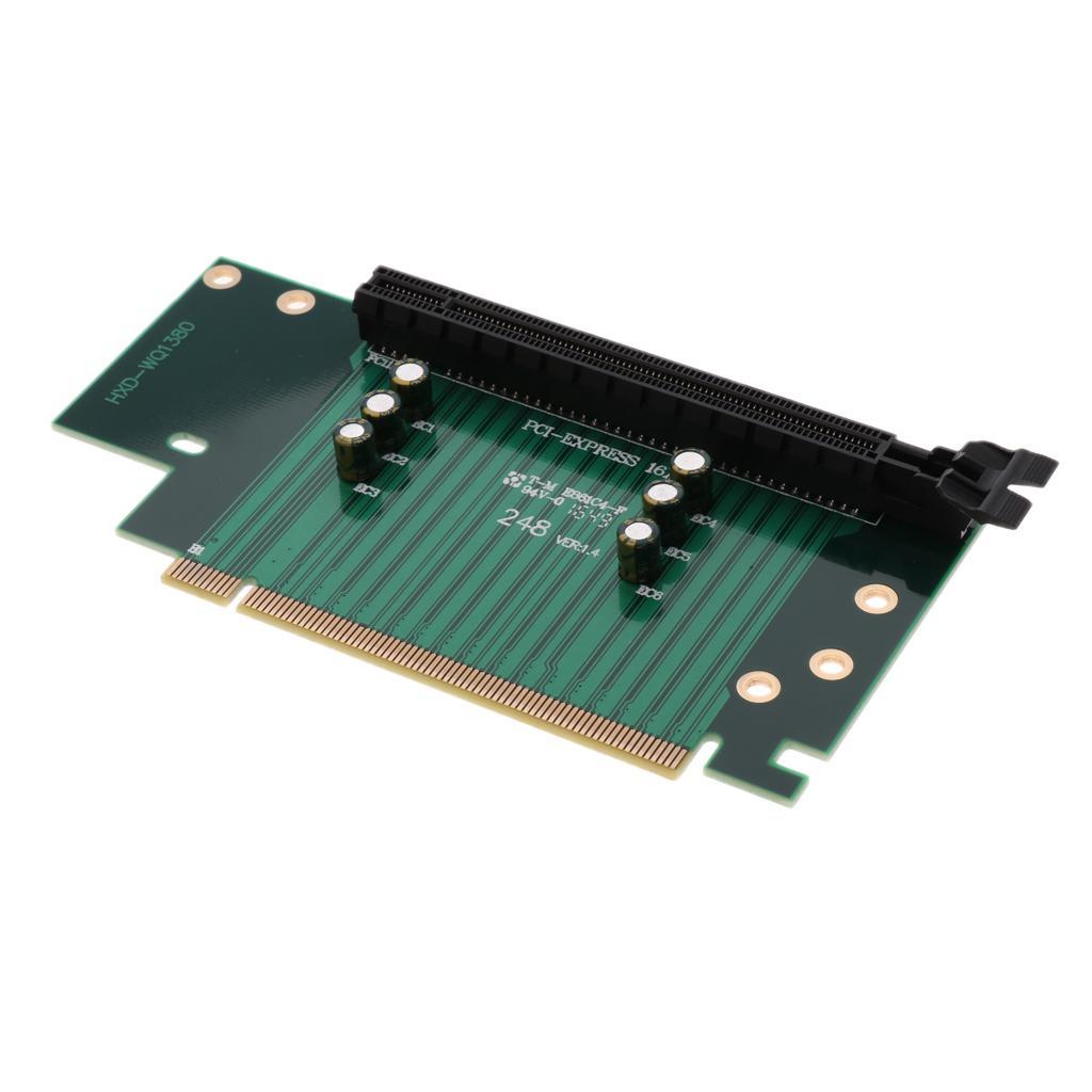 1 x PCI-E Riser 16X Graphics Extension Riser Adapter Card For Computer Case