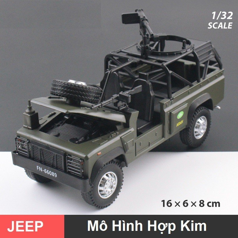 Xe Mô Hình Hợp Kim Jeep Trinh Sát Tỉ Lệ 1:32 Quà Tặng Đồ Chơi Cho Bé Hoặc Trưng Bày