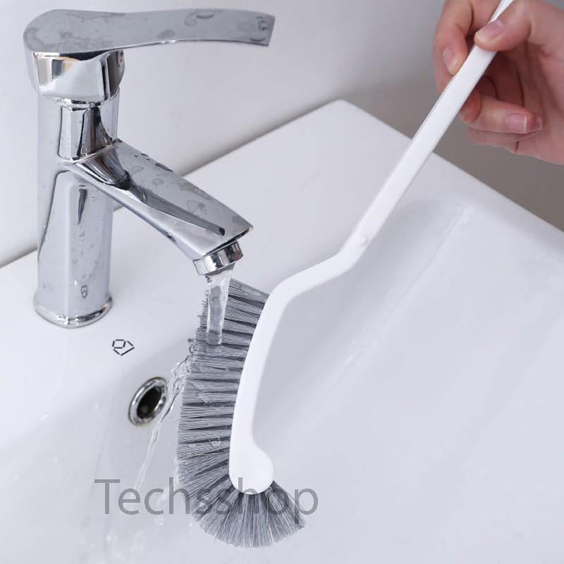 Cọ Chà Rửa Bồn Cầu Toilet Tiện Lợi Có Lỗ Móc Treo Bảo Quản Dài 34cm - Dụng Cụ Vệ Sinh Nhà Tắm Nhà Bếp