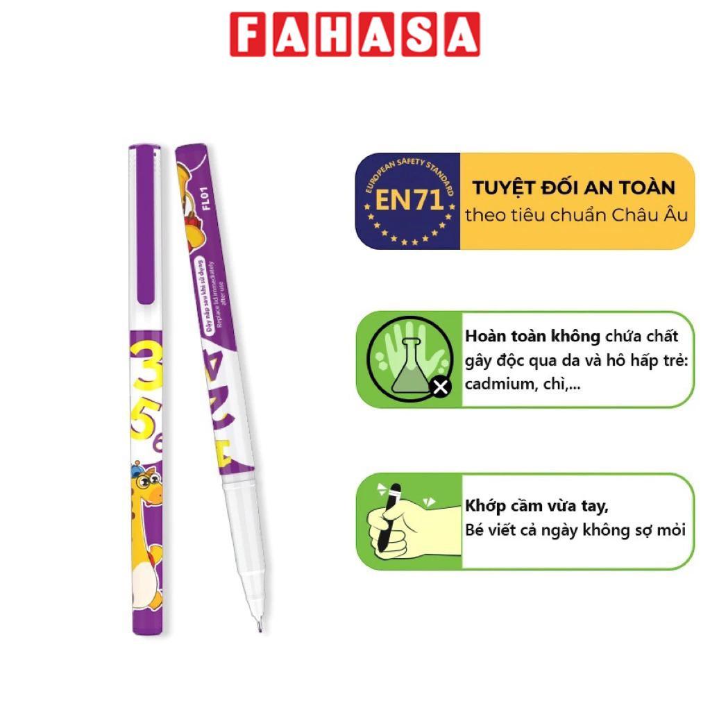 Hộp 12 Cây Bút Lông Kim Gira 0.4 mm - Smart Kids FL01 - Mực Tím