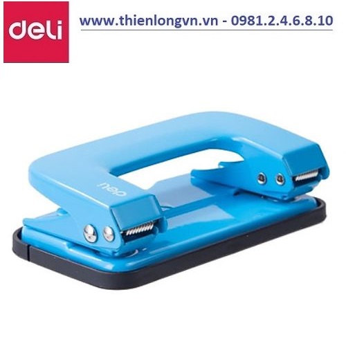 Máy đục lỗ Deli - E0136 màu xanh biển - 10 tờ