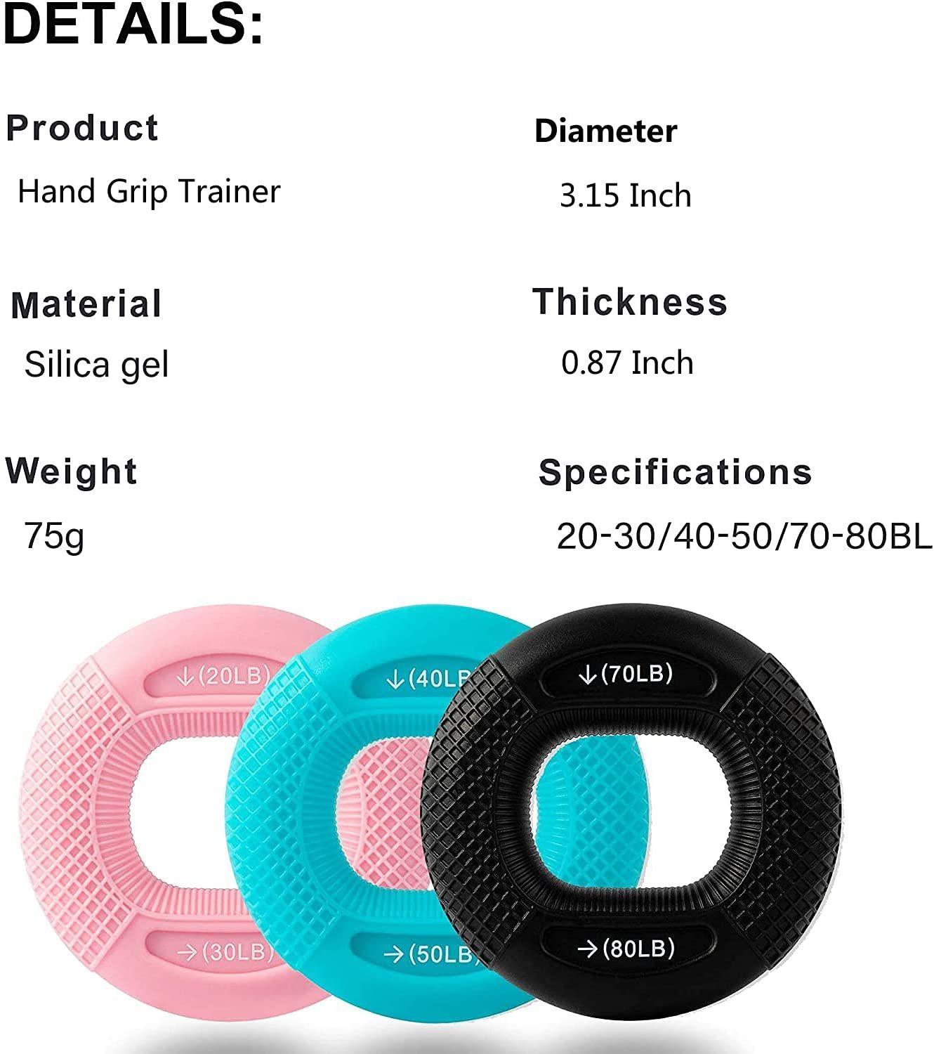 Grip Sức mạnh Trainer, Tăng sức mạnh cầm tay , Trình tập ngón tay, Tập luyện tay cầm cẳng tay, kẹp tay Color: Army Green