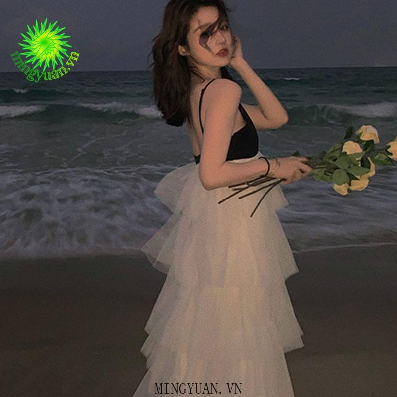 Đầm Nữ Hai Dây Dáng Dài Thời Trang Quyến Rũ