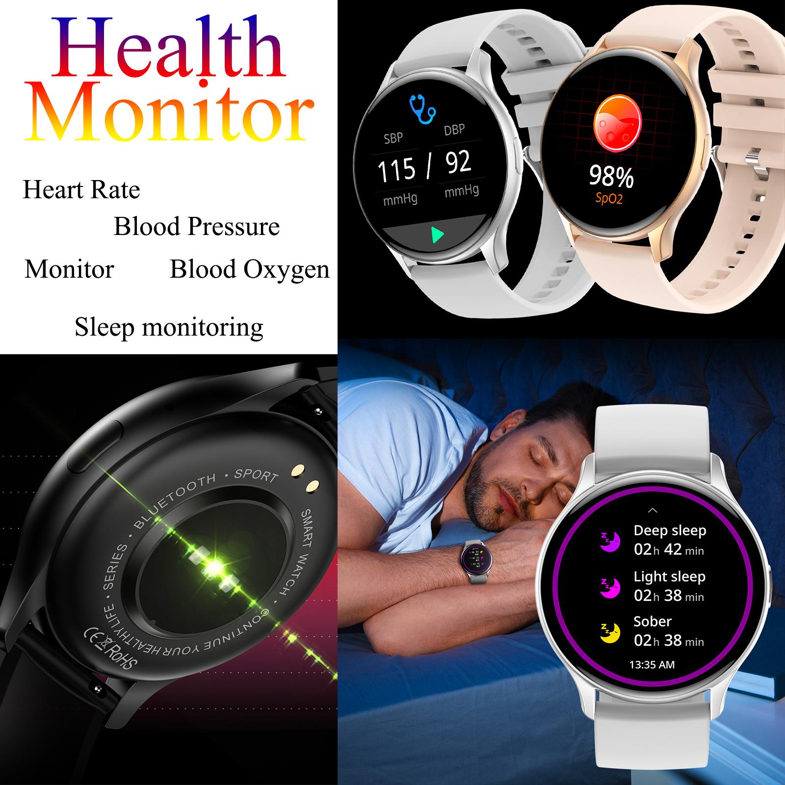 Đồng hồ thông minh LEMFO dành cho nam giới AMOLED HD IP68 Chống nước Bluetooth Call New Ladies Smartwatch 260mAh 1.43 inch 466 * 466 pixel