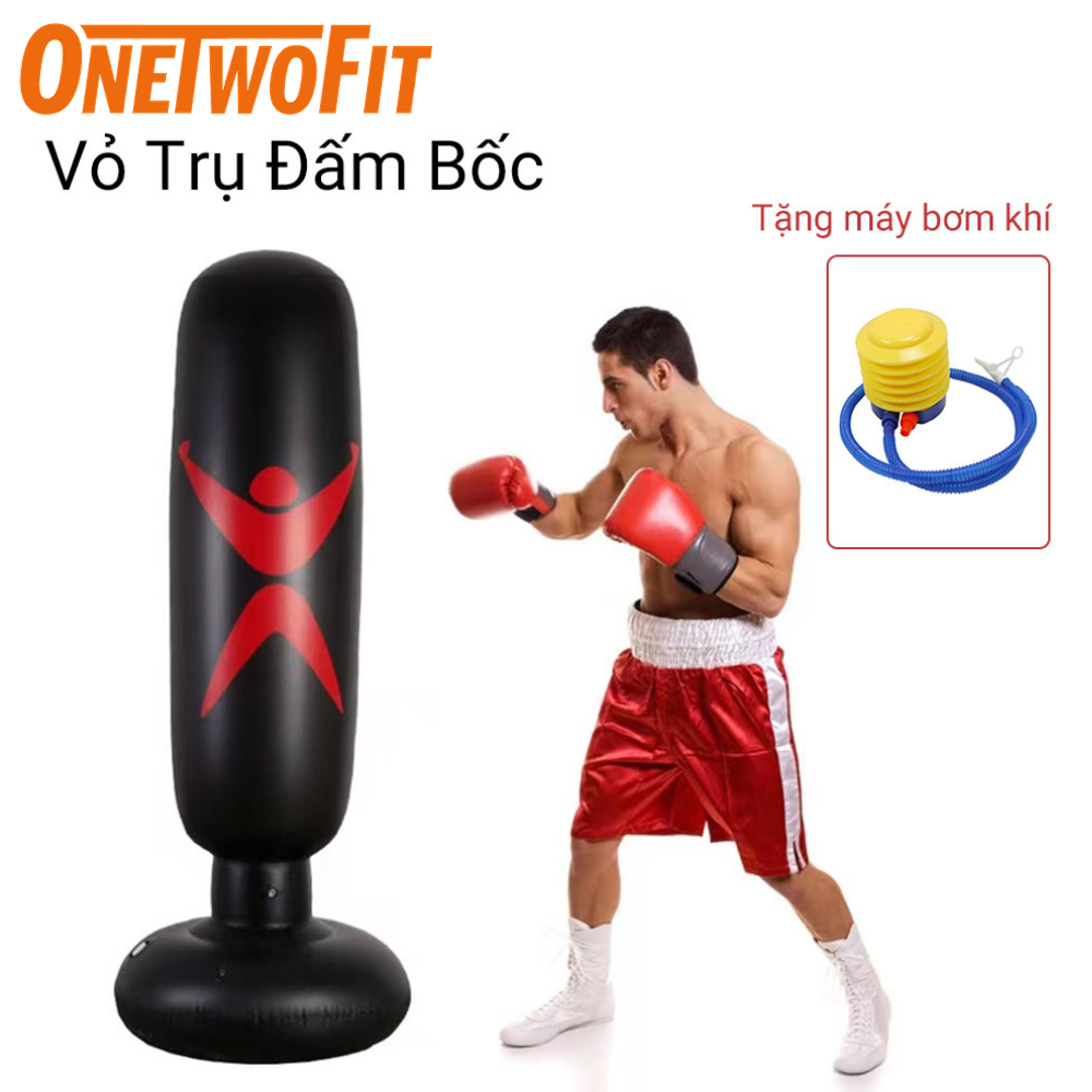 OneTwoFit Bao Cát Võ Thuật - Trụ Hơi Đấm Bốc Phản Xạ Phiên Bản，dụng cụ tập boxing quyền anh tại nhà gym đấm bốc quyền  ET006502