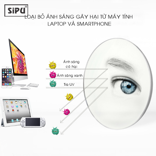 Mắt Kính Trẻ Em SiPU Chính Hãng MK10 Chống UV400 + Chống Ánh Sáng Xanh + Chống gãy - Bé Trai Bé Gái