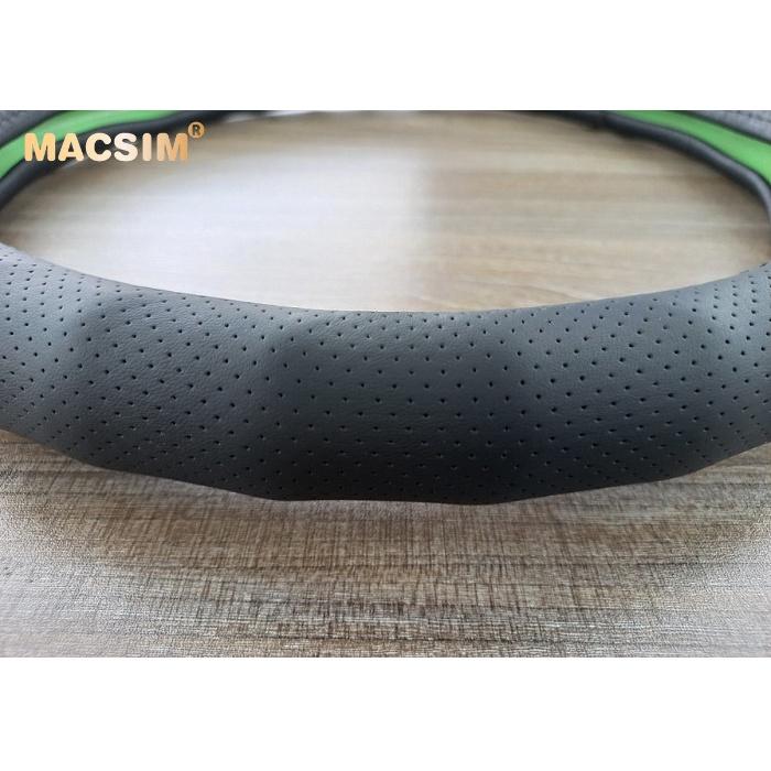 Bọc vô lăng cao cấp Macsim mã 8932 - Chất liệu da thật - Khâu tay 100% size M