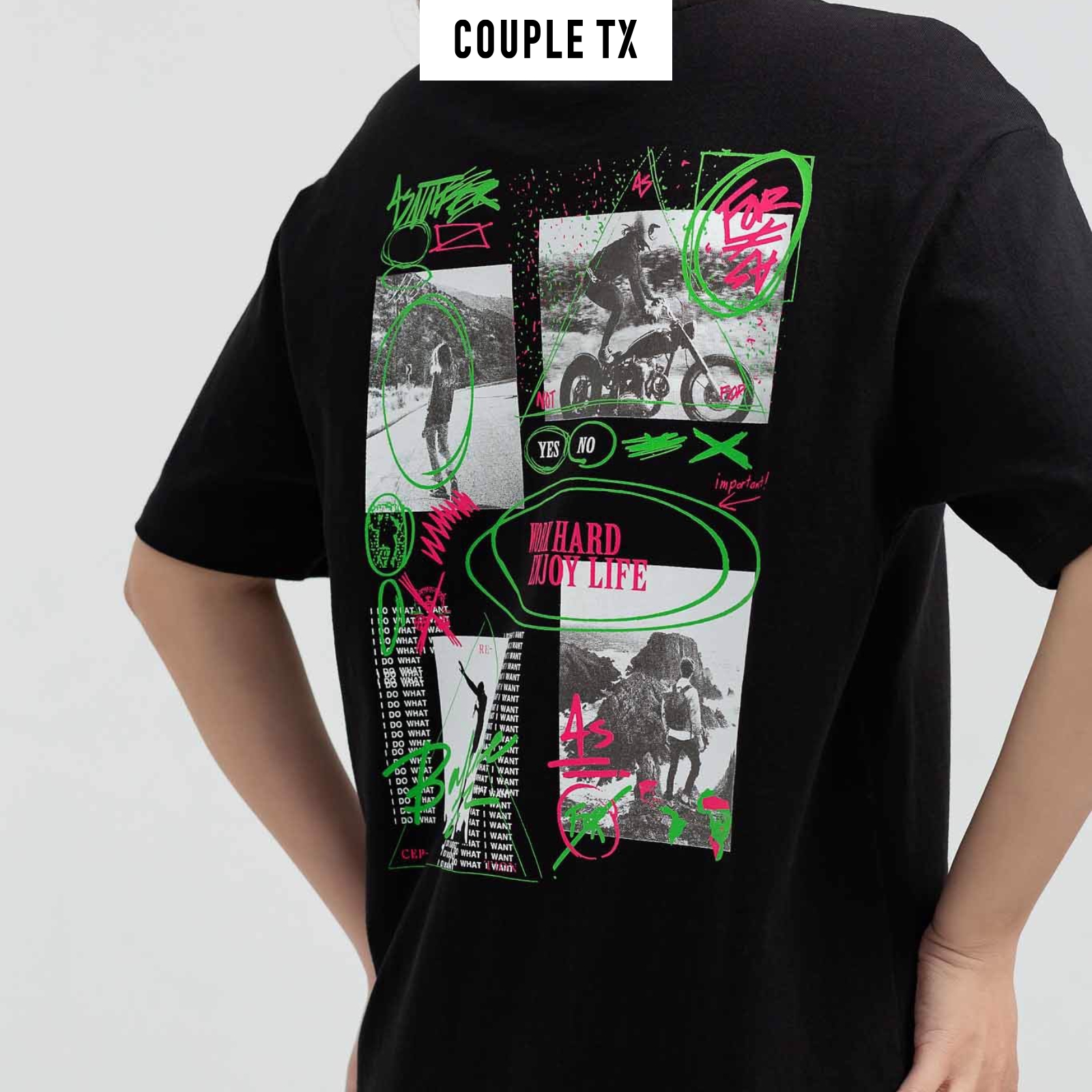 COUPLE TX - Áo Thun Nữ Graphic Trải Nghiệm Khám Phá WTS 2185