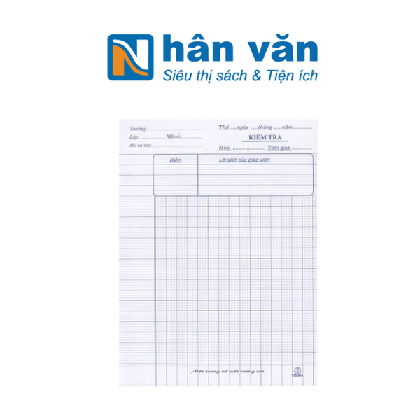Tập Kiểm Tra 4 Ô Ly Tân Thuận Tiến - Định Lượng 100
