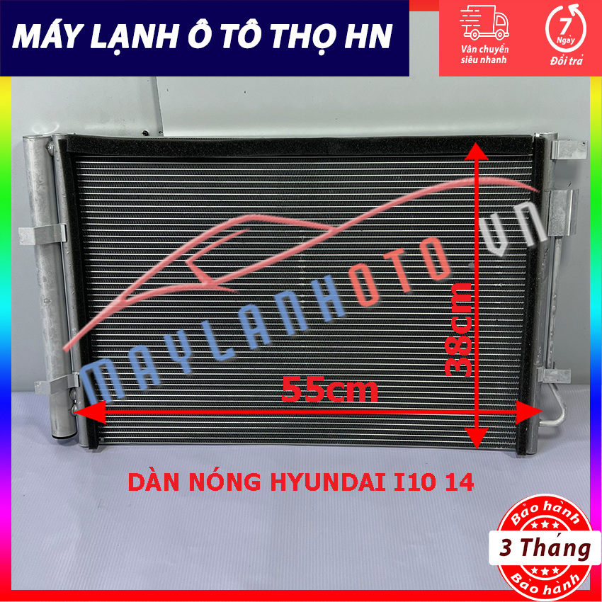 Dàn (giàn) nóng Hyundai i10 Grand 2014 Hàng xịn Hàn Quốc (hàng chính hãng nhập khẩu trực tiếp)