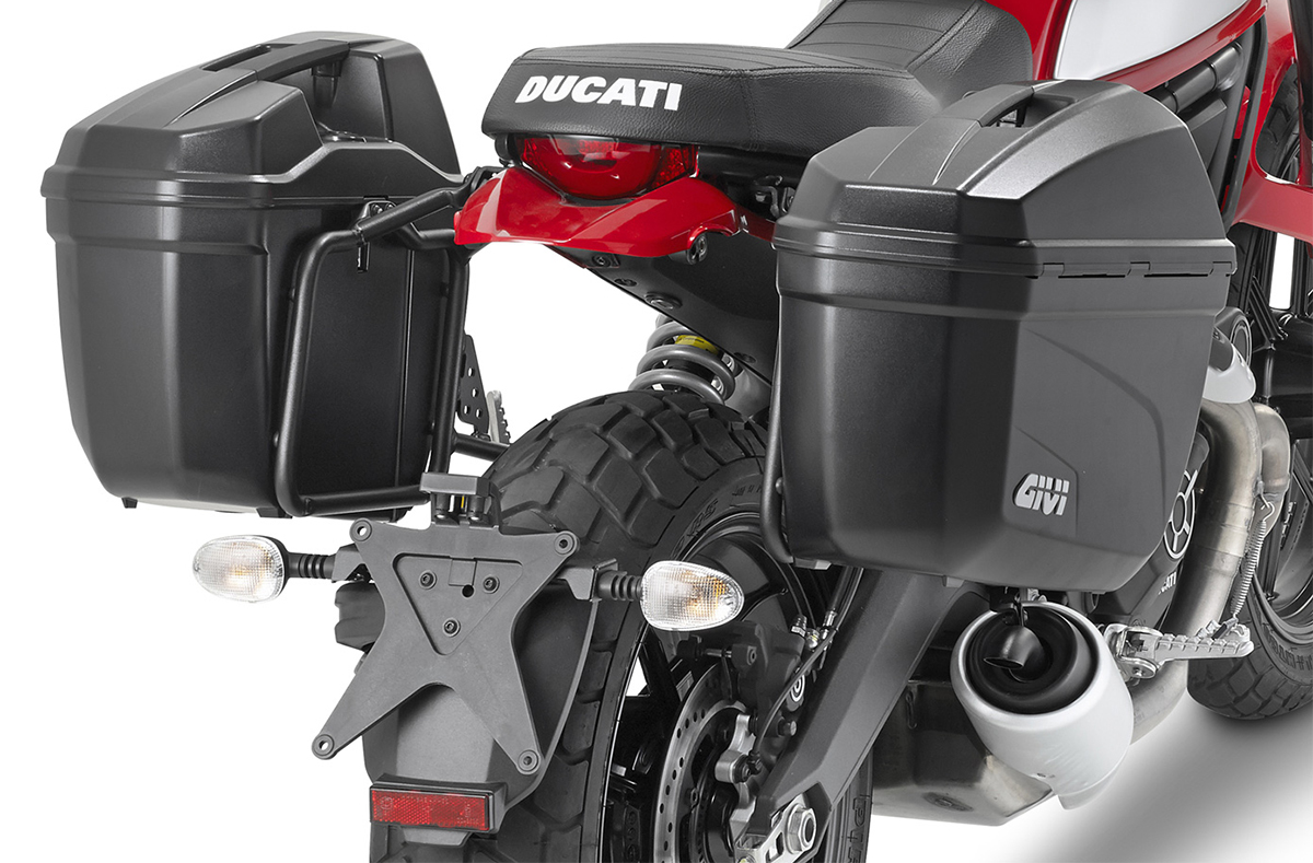 Bộ Thùng Cặp Hông Givi E22N (22L) Và Cặp Baga Hông Givi SBL2000 – Hàng Chính Hãng