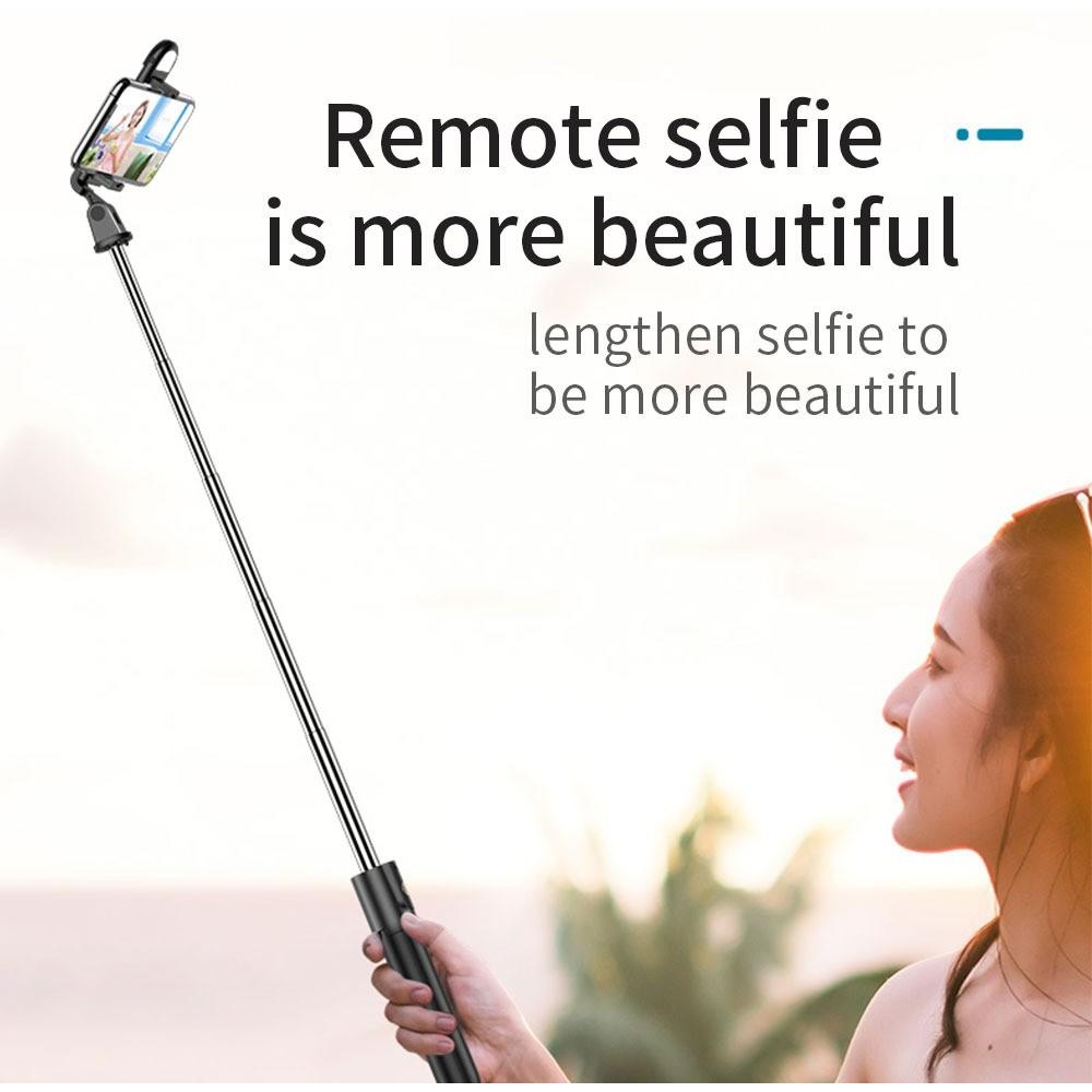 Gậy Chụp Ảnh Selfie K10S Tích Hợp Đèn Led