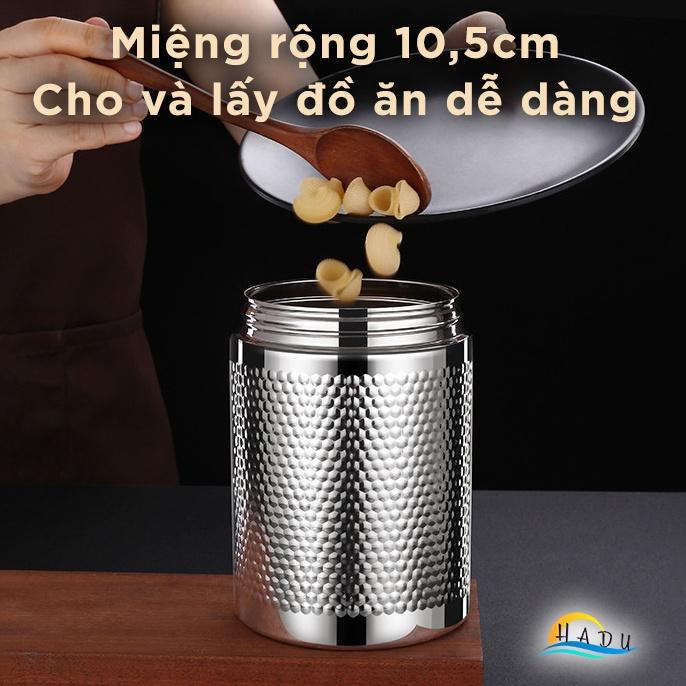 Hộp Đựng Trà Cafe Đồ Khô Và Ngũ Cốc Inox Có Nắp Cao Cấp Đạt Chất Lượng Đức SSGP