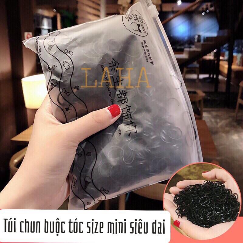 Túi chun tóc Màu đen