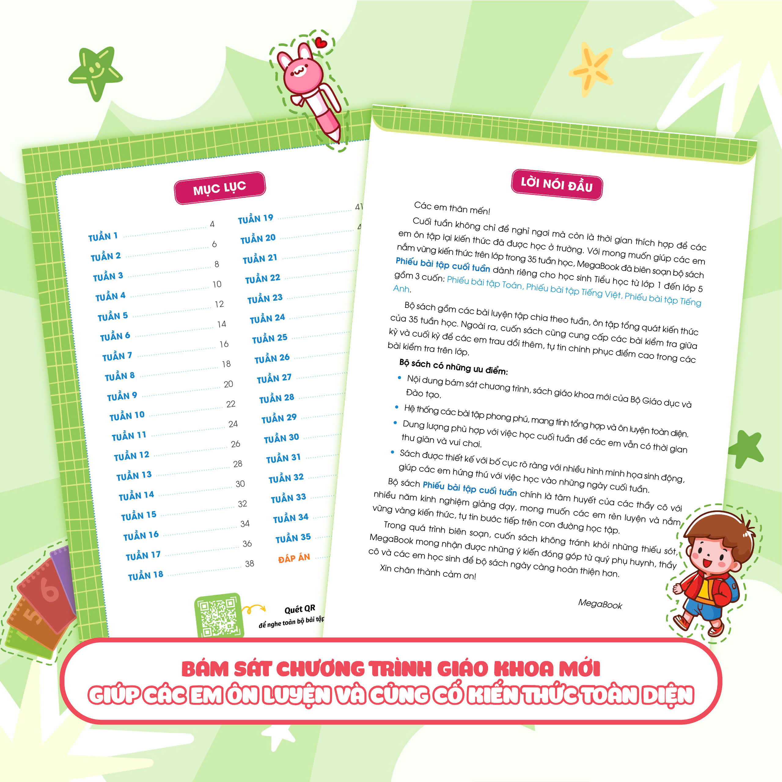 Combo Phiếu Bài Tập Cuối Tuần Toán, Tiếng Việt, Tiếng Anh Lớp 4 (3 Cuốn)