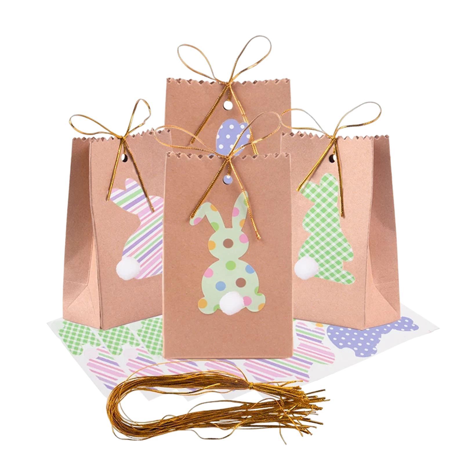 Easter Rabbit Gift Bags, Cookie Bags Snacks Bags Party Favors Empty Bags for Holiday