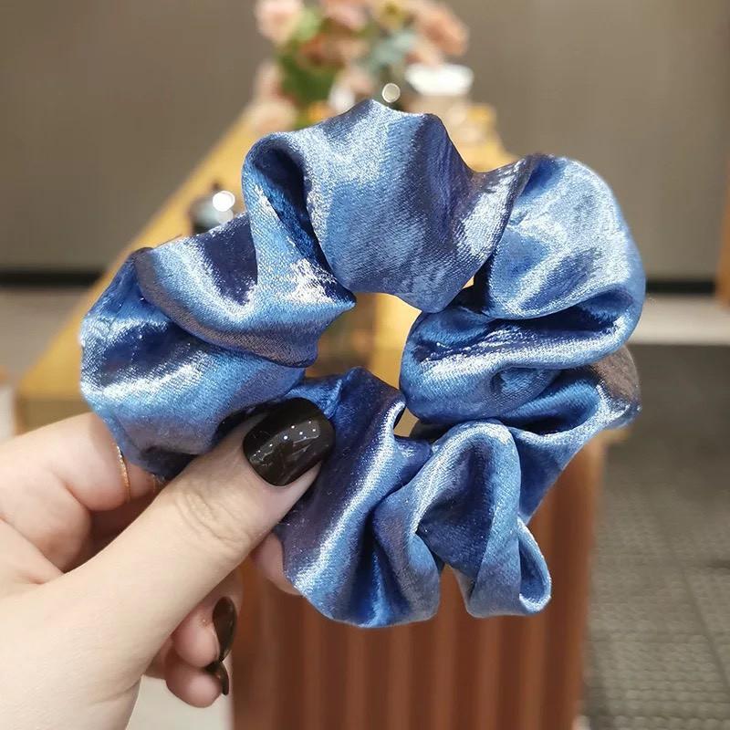 Dây chun buộc tóc vải scrunchies hàn quốc nhiều màu cực đẹp SC03