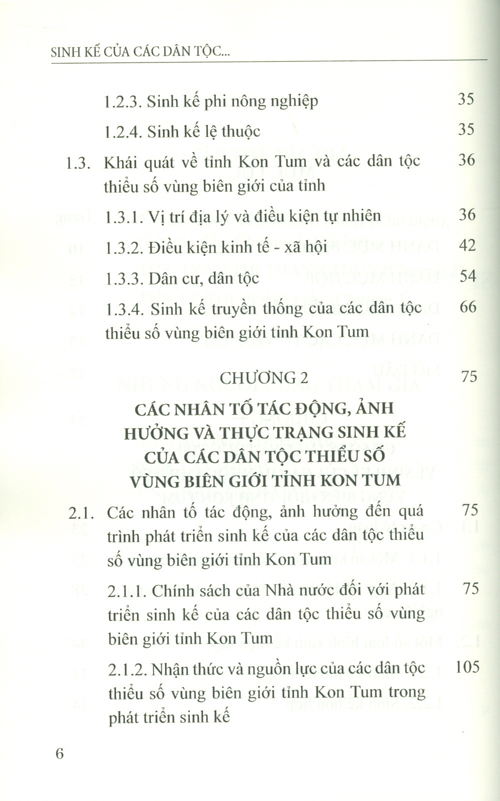 Sinh Kế Của Các Dân Tộc Thiểu Số Vùng Biên Giới Tỉnh Kom Tum (Sách chuyên khảo) - TS. Dương Thị Ngọc Bích chủ biên