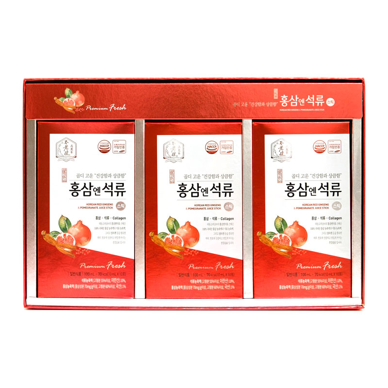 Nước hồng sâm bổ gan Hovenia Hàn quốc Daedong giúp thải độc gan,thích hợp cho người bị nóng trong + Nước sâm lựu collagen 30 gói tốt cho tim mạch, giảm stress, đẹp da