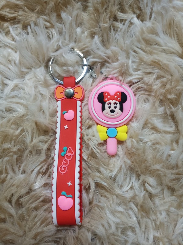 Móc Khoá Hình Chiếc Gương Hình Thú Có Nơ Dễ Thương