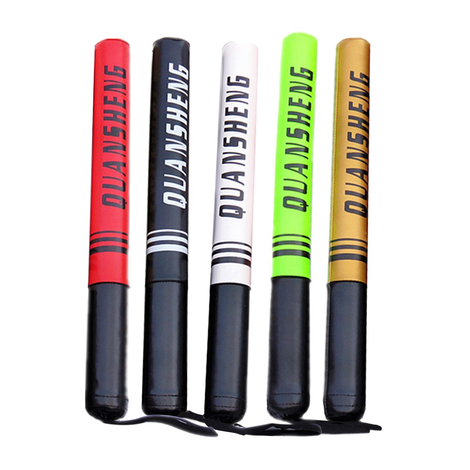 Boxing Training Stick Tốc độ chiến đấu Tốc độ Công cụ đấm bốc PU Da đá Kicking Thực hành Pad vật lộn với thiết bị tập trung Color: Black