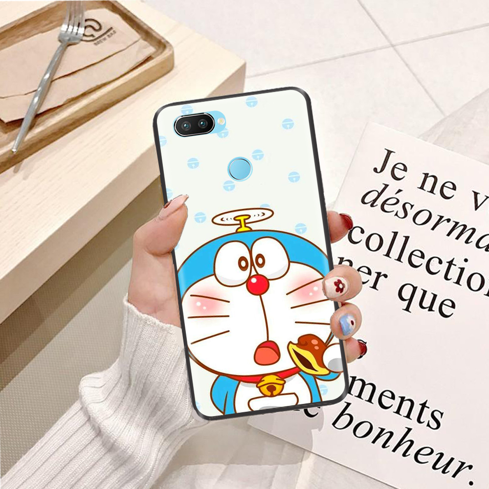 Ốp lưng điện thoại Realme 2 Pro viền silicon dẻo TPU hình Doremon Dễ Thương - Hàng chính hãng