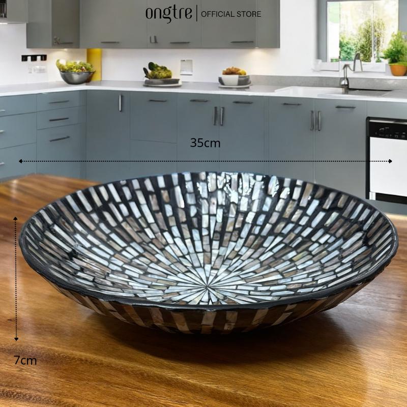 Bát khảm trai cao cấp ONGTRE ăn salad, trộn, decor