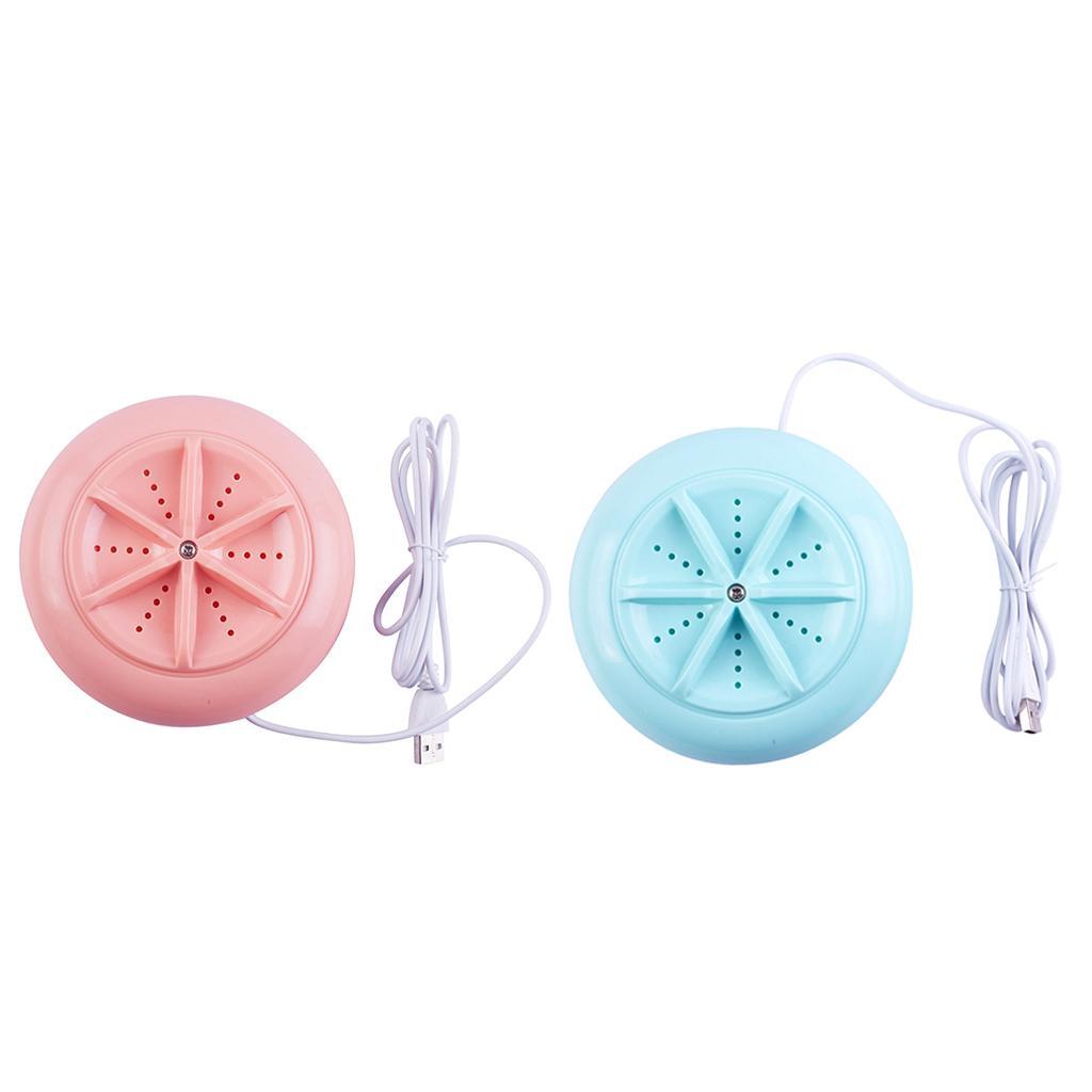 Portable Washing Machine Washer USB 10W for Towel Bra Home Travel Blue