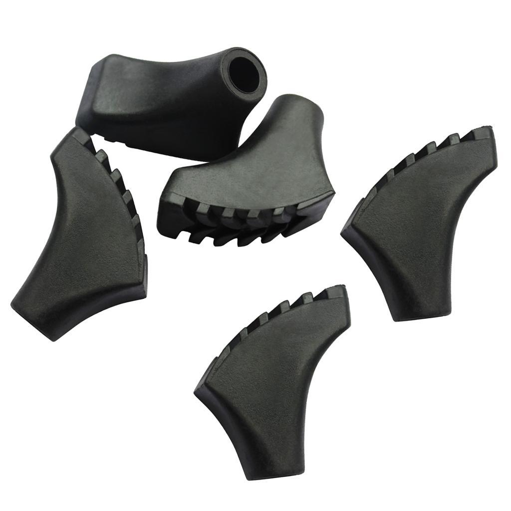 5pcs Trekking Pole Tips Walking Stick Cover Protector Climbing Gear