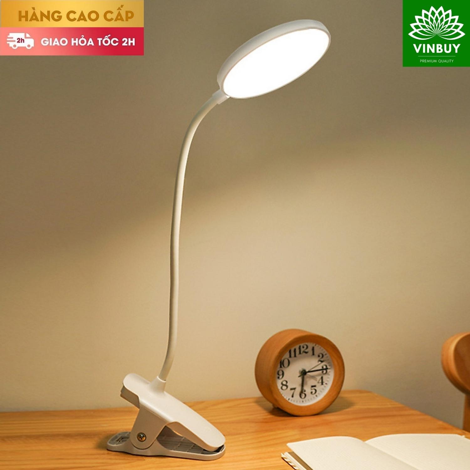 Đèn Bàn Học Đọc Sách Chống Cận, Đèn Bàn Làm Việc, Đèn Ngủ Sang Trọng Cao Cấp Kẹp Bàn – 03 Mức Độ Ánh Sáng Vàng Bảo Vệ Mắt Chống Cận - Hàng Chính Hãng - VinBuy