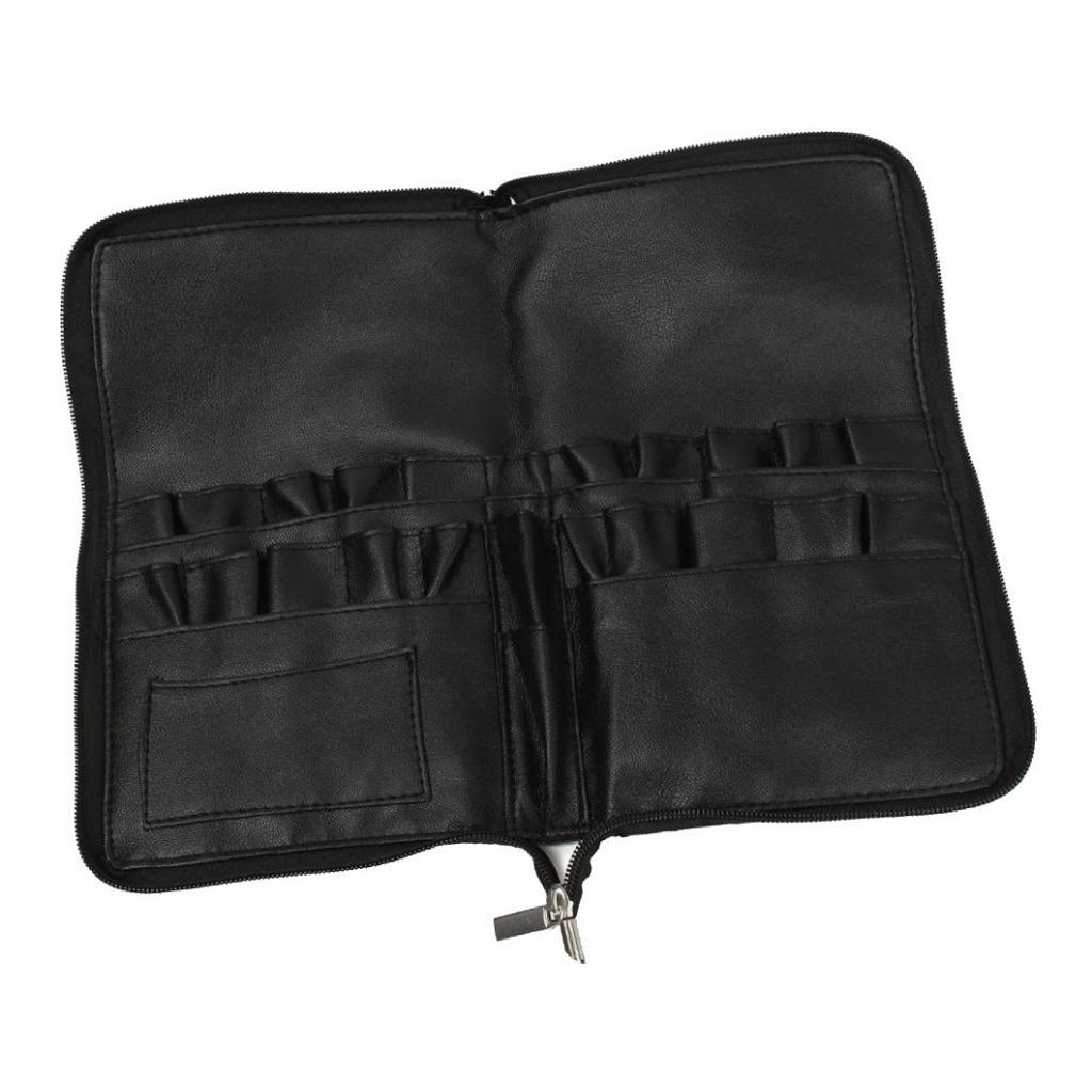 PU Leather Pencil Stationery Artist Case Makeup Cosmetic Brush Bag Belt Holder