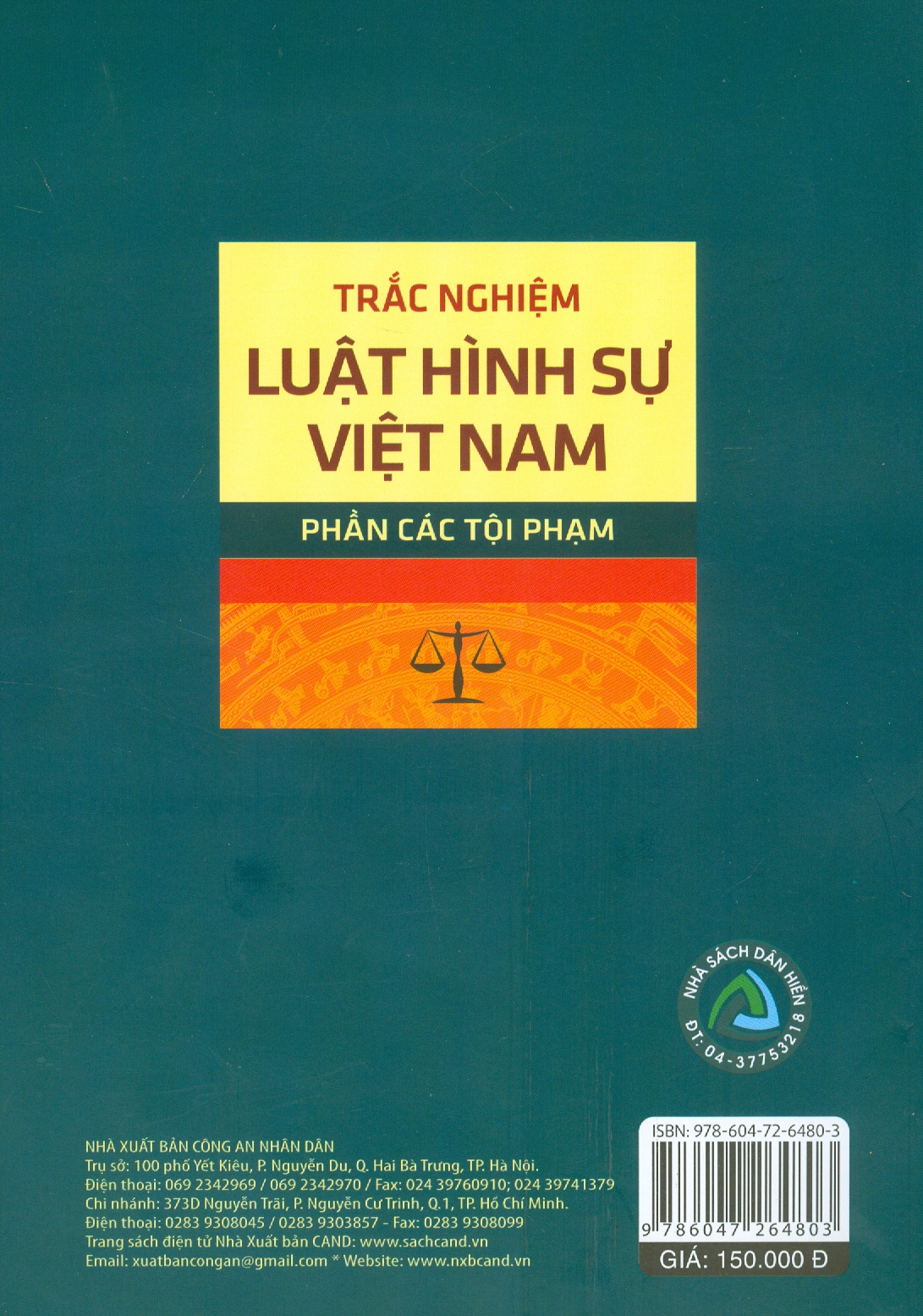 Trắc Nghiệm Luật Hình Sự Việt Nam - Phần Các Tội Phạm (Sách tham khảo; Tái bản có sửa chữa, bổ sung)