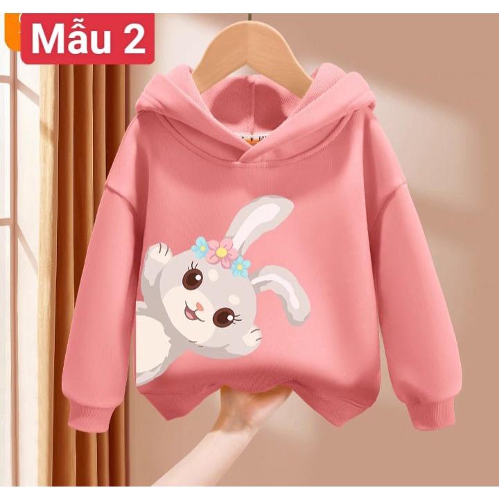 Áo hoodie hình dễ thương cho bé gái từ 9 đến 33kg