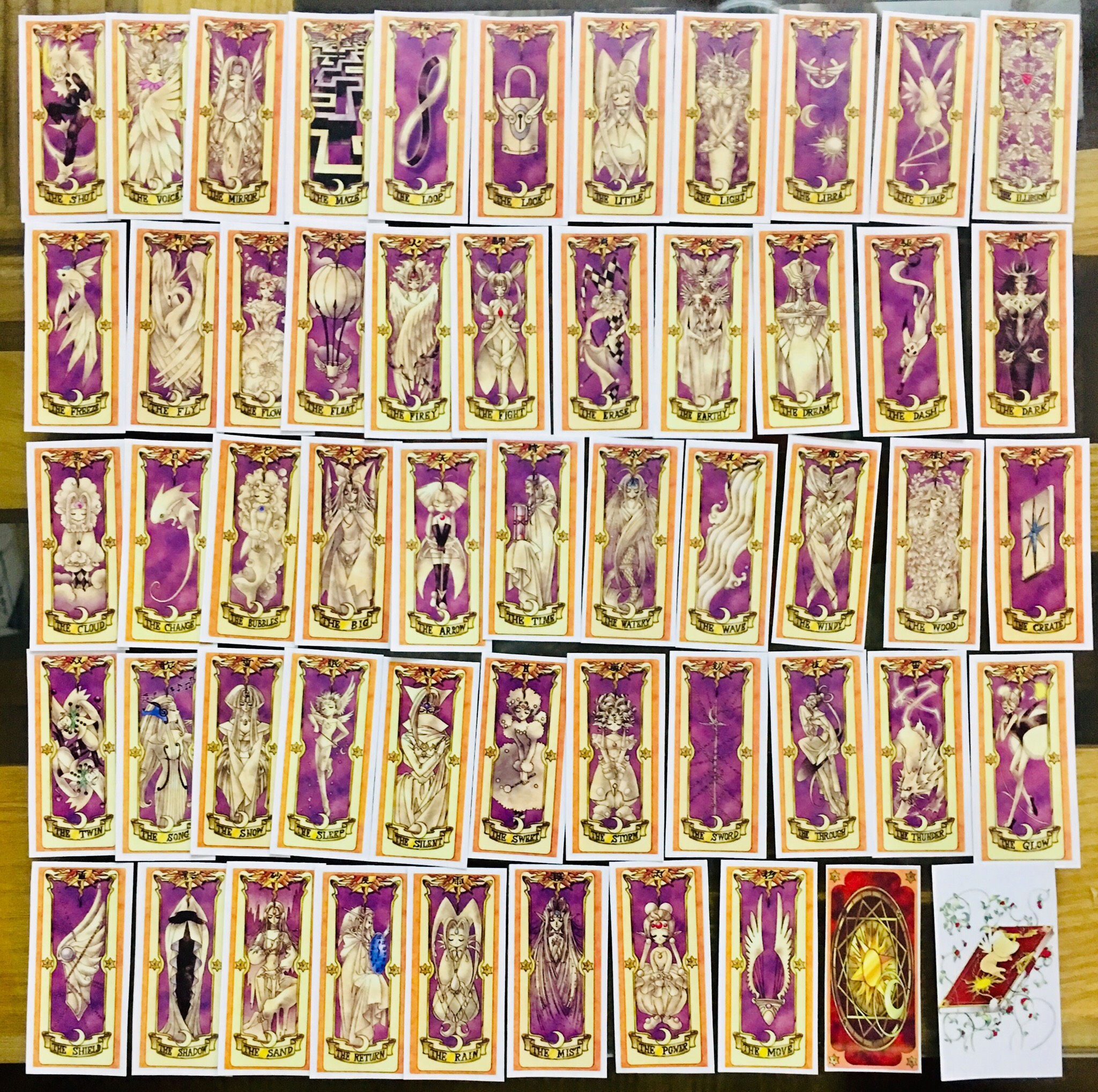 Ảnh sticker Clow Sakura 54 lá bài