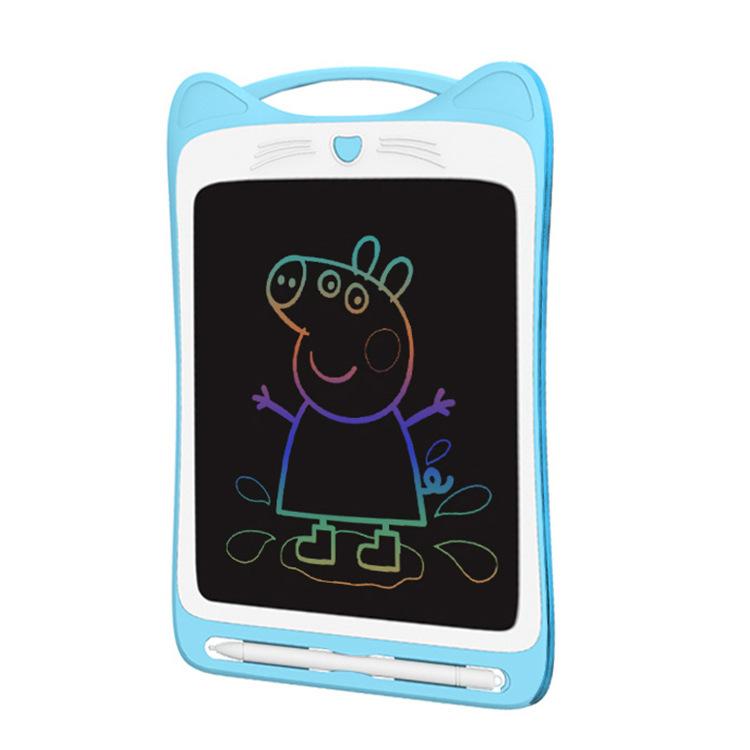 Bảng chữ viết tay LCD trong suốt 12 inch mới khuyến mại bảng vẽ graffiti dành cho trẻ em bảng vẽ điện tử màu bảng vẽ mèo con cho bé bảng đen nhỏ