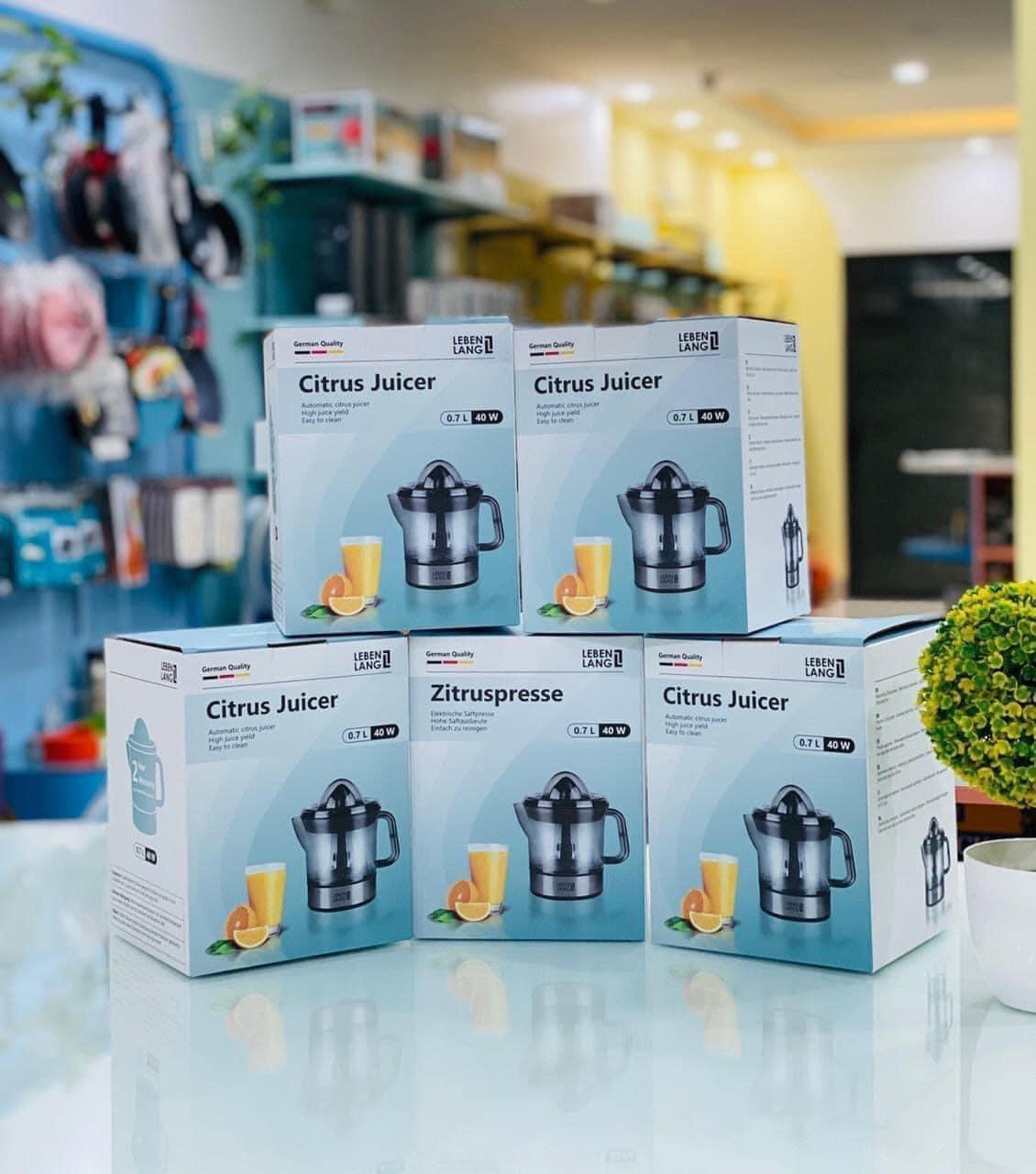 Máy vắt cam màu đen 0.7lit LEBENLANG LB389 - hàng chính hãng