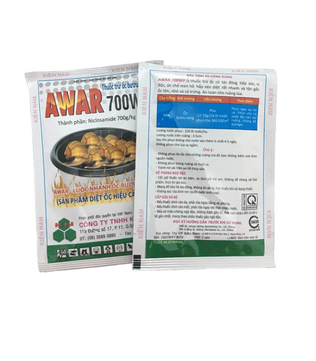 Chế phẩm AWAR trừ Ốc Bươu Vàng diệt sạch nốc ao các loại Ốc