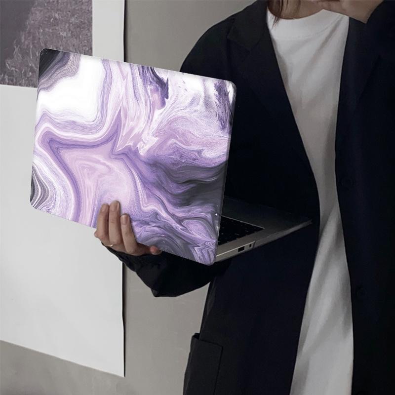 Ốp Điện Thoại 4 Trong 1 Họa Tiết Tương Phản Cho MacBook Air 13.6 A2681 Pro A2338 M1 2020 Air Pro 13.3 14 16 inch A2337 A2289