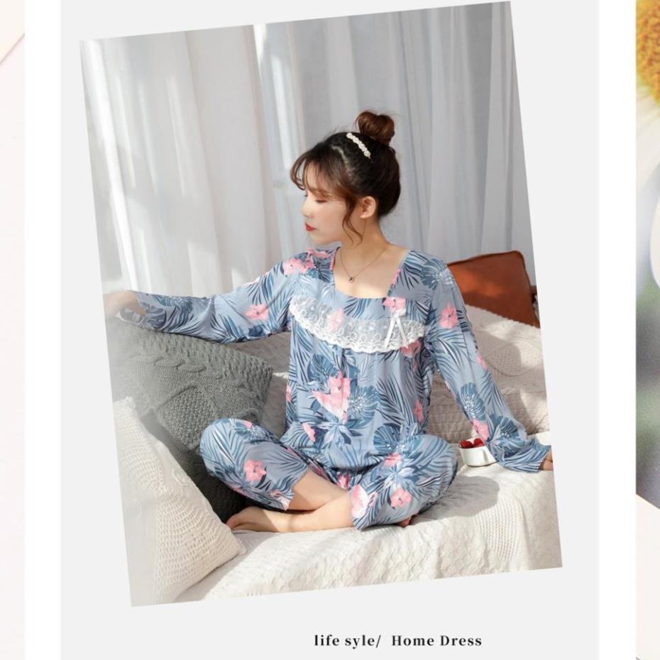 Đồ bộ mặc nhà hoạ tiết dễ thương - Bộ Đồ Ngủ Tay Dài mềm mại - Kiểu Dáng Đáng Yêu B50